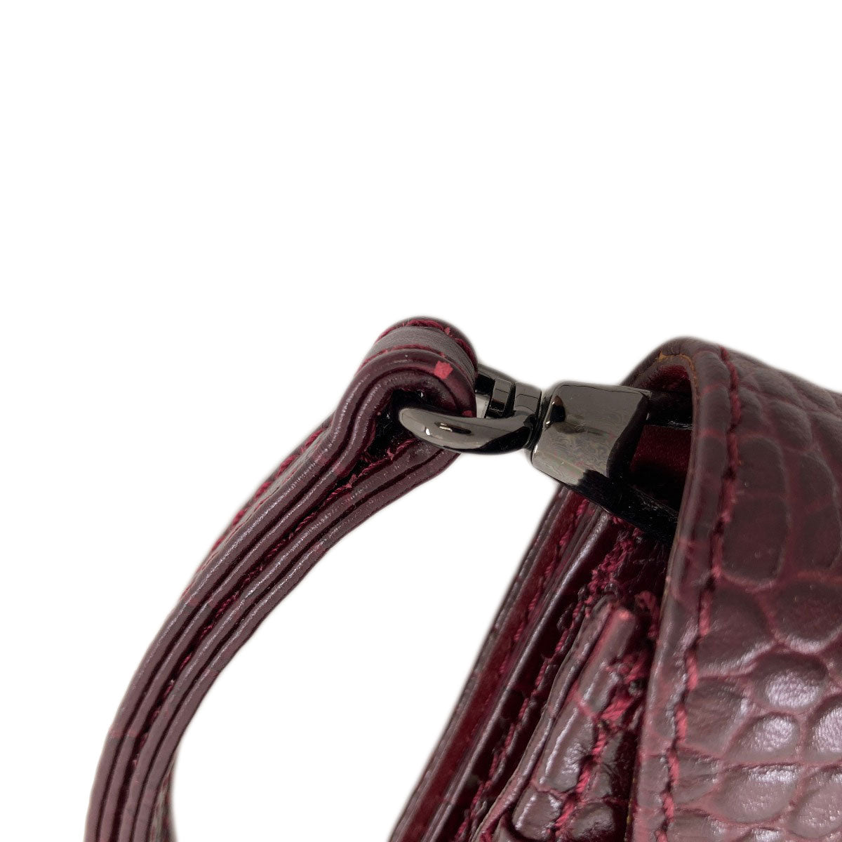 Longchamp Embossed Kate Moss Shoulder Bag Leather Ladies [Used]