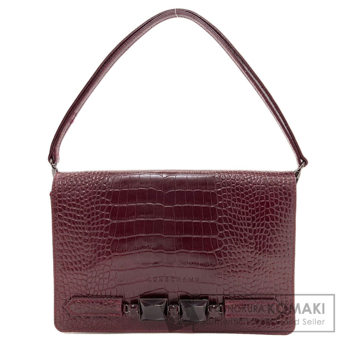 Longchamp Embossed Kate Moss Shoulder Bag Leather Ladies [Used]