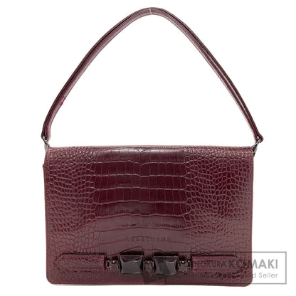 Longchamp Embossed Kate Moss Shoulder Bag Leather Ladies [Used]