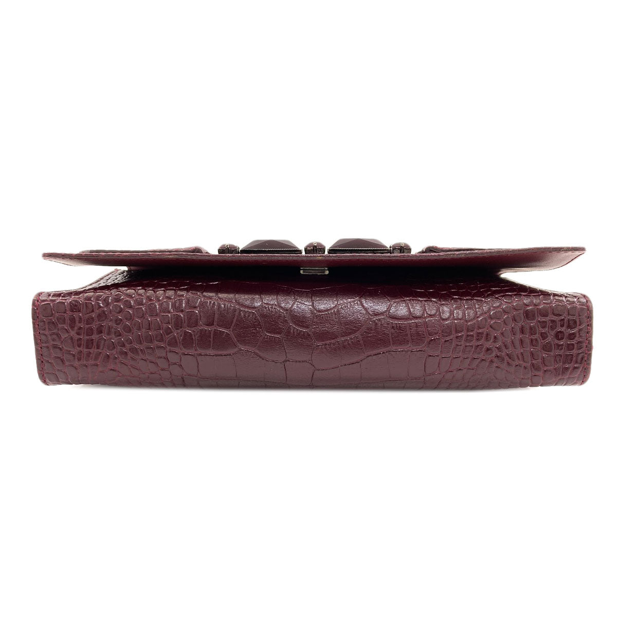 Longchamp Embossed Kate Moss Shoulder Bag Leather Ladies [Used]