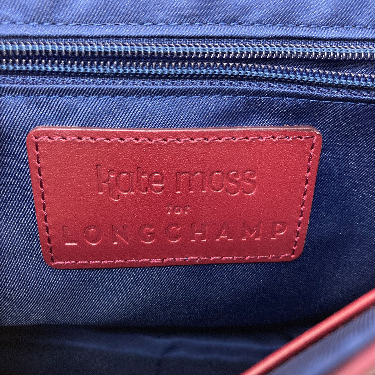 Longchamp Embossed Kate Moss Shoulder Bag Leather Ladies [Used]