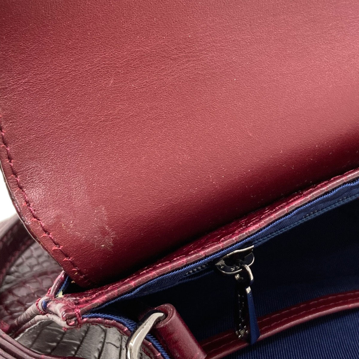 Longchamp Embossed Kate Moss Shoulder Bag Leather Ladies [Used]