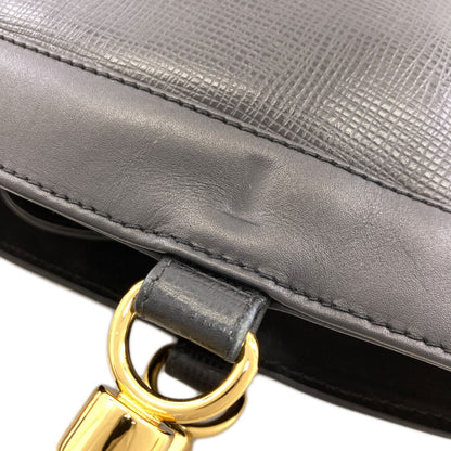 HUNTING WORLD logo Handbag Leather Ladies [Used]