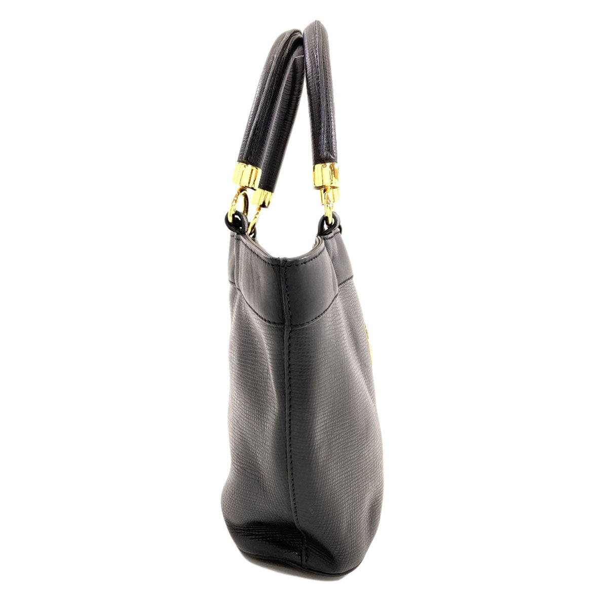 HUNTING WORLD logo Handbag Leather Ladies [Used]