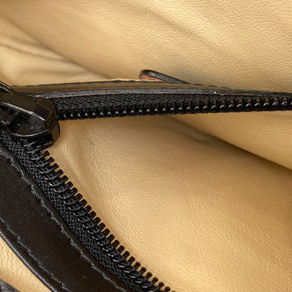 HUNTING WORLD logo Handbag Leather Ladies [Used]