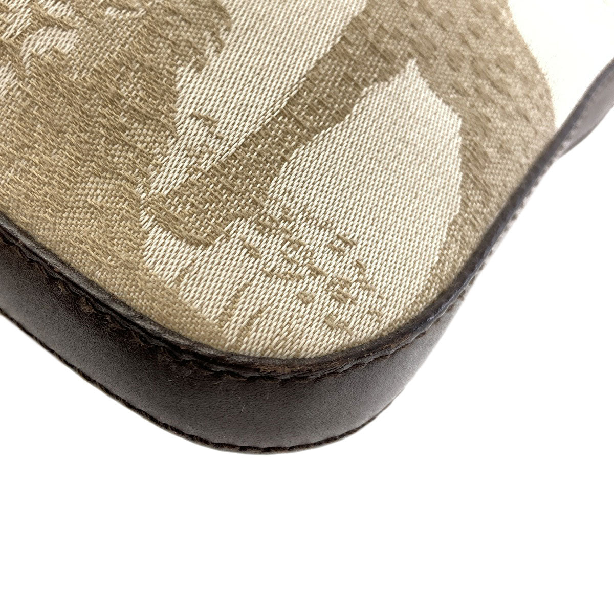 HUNTING WORLD Savanna motif animal Shoulder Bag Canvas LeatherLadies [Used]