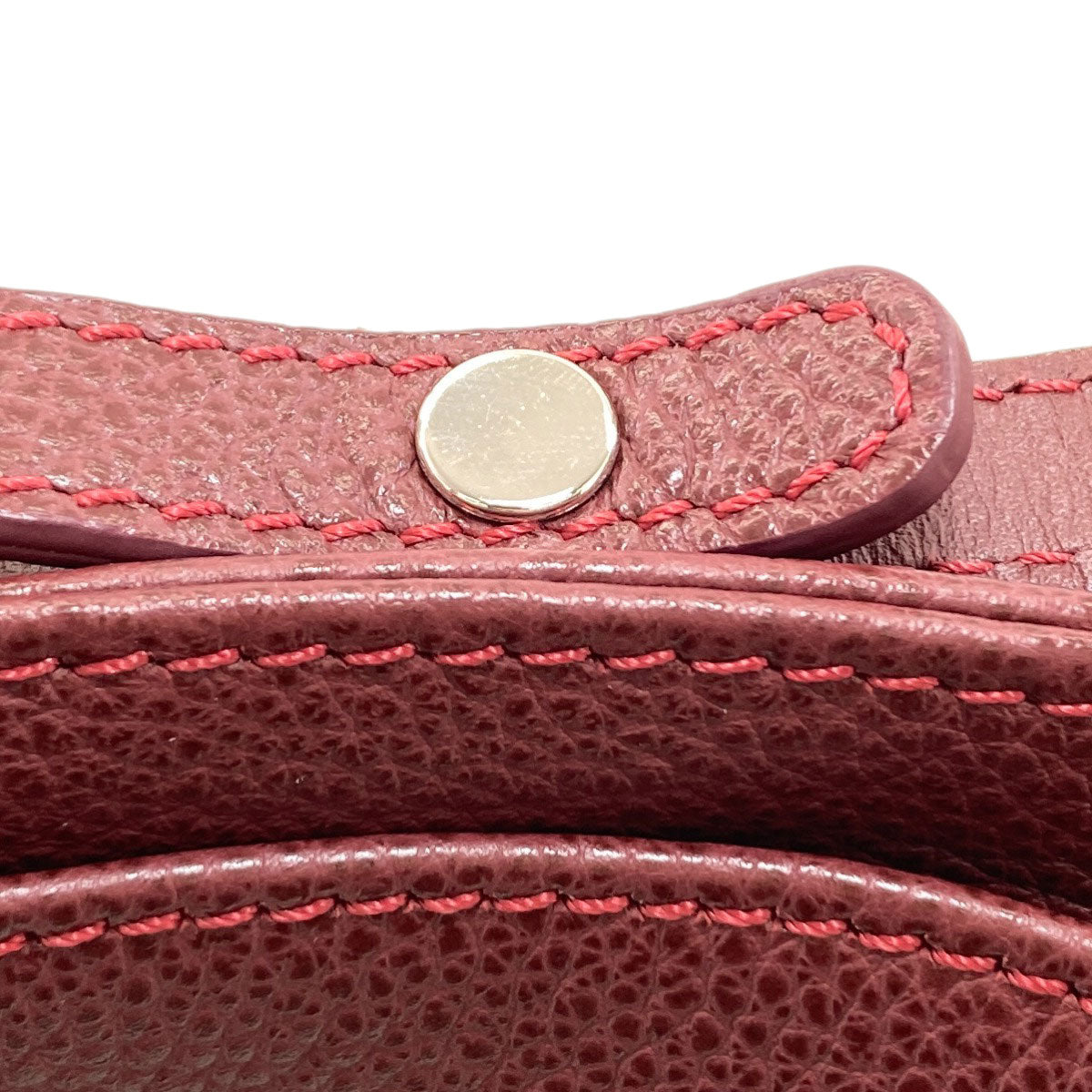 Longchamp logo Shoulder Bag Leather Ladies [Used]
