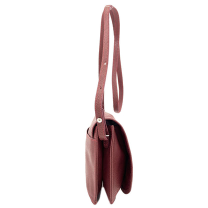 Longchamp logo Shoulder Bag Leather Ladies [Used]