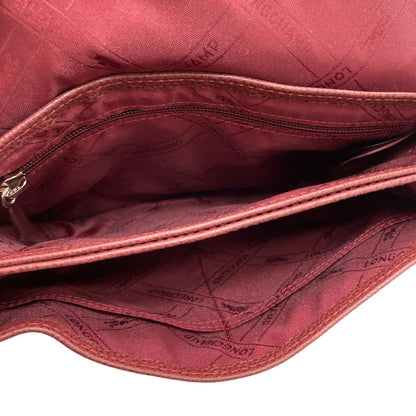Longchamp logo Shoulder Bag Leather Ladies [Used]