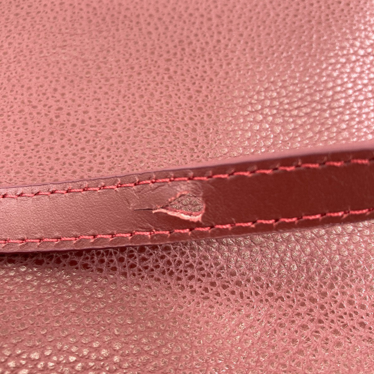Longchamp logo Shoulder Bag Leather Ladies [Used]