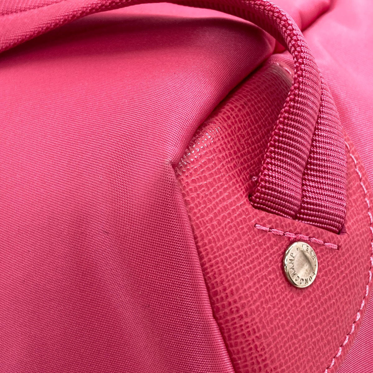 Longchamp logo Backpack Â· Daypack Nylon Ladies [Used]