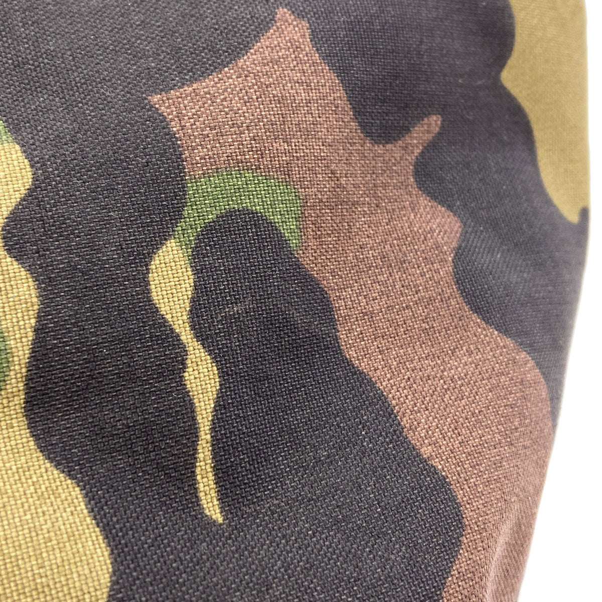 Herve Chapelier Boat-shaped tote camouflage pattern Handbag Canvas Ladies [Used]