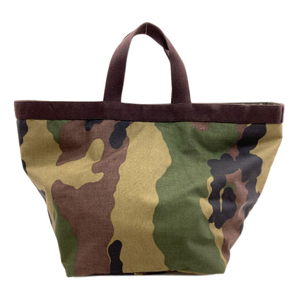 Herve Chapelier Boat-shaped tote camouflage pattern Handbag Canvas Ladies [Used]