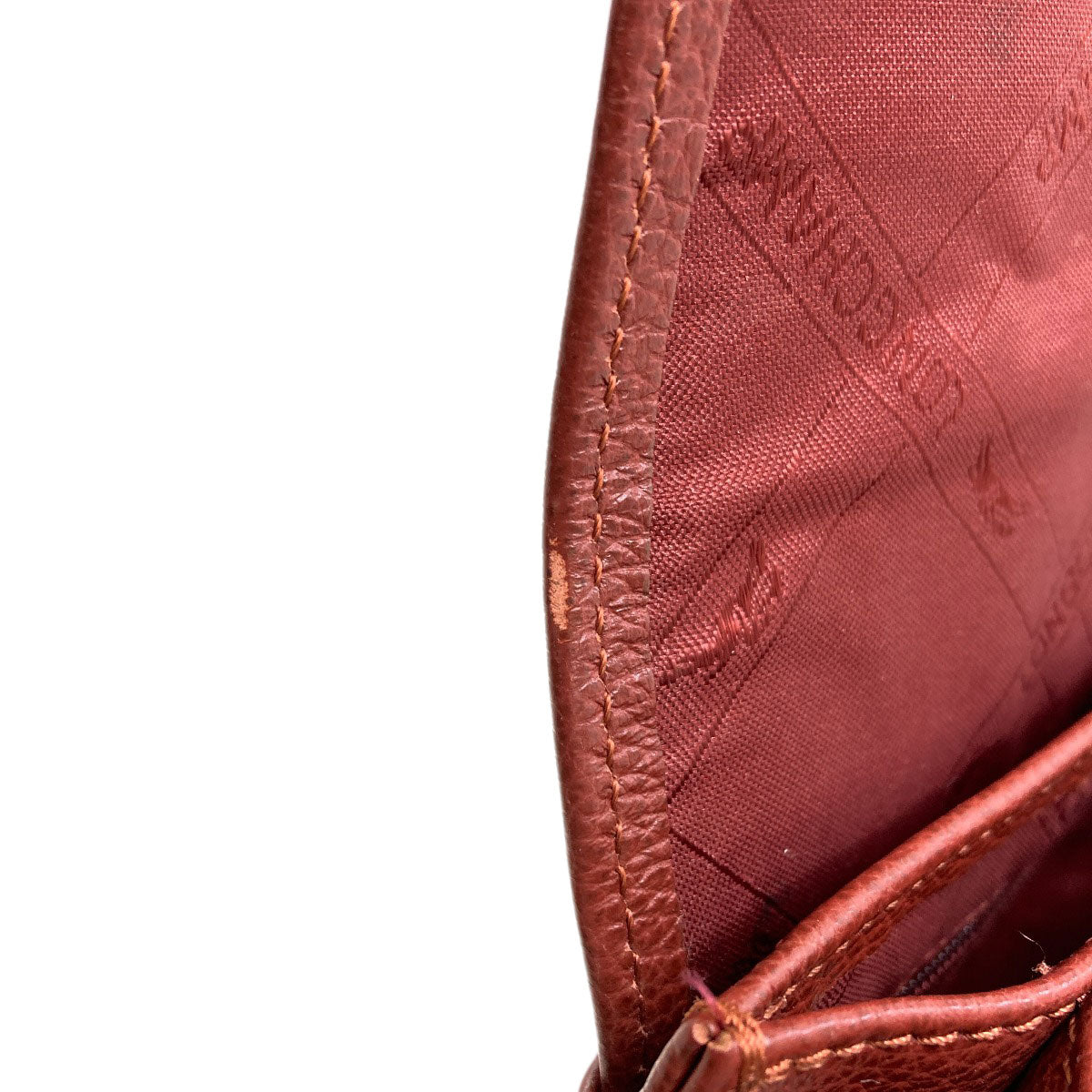 Longchamp logo Shoulder Bag Leather Ladies [Used]