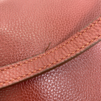 Longchamp logo Shoulder Bag Leather Ladies [Used]