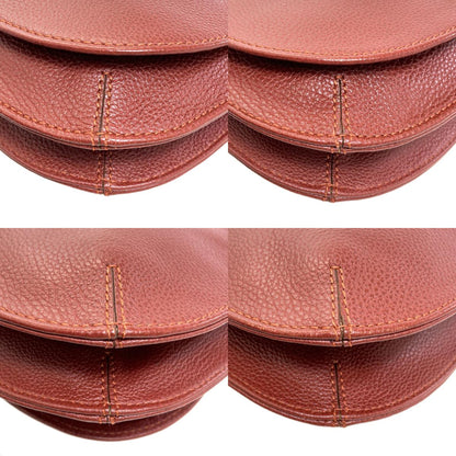 Longchamp logo Shoulder Bag Leather Ladies [Used]