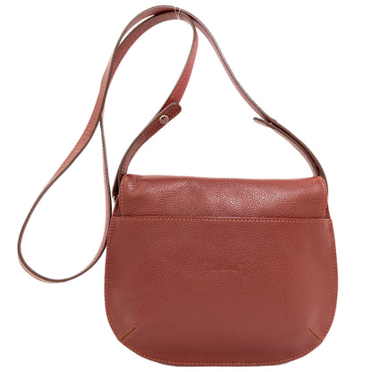 Longchamp logo Shoulder Bag Leather Ladies [Used]