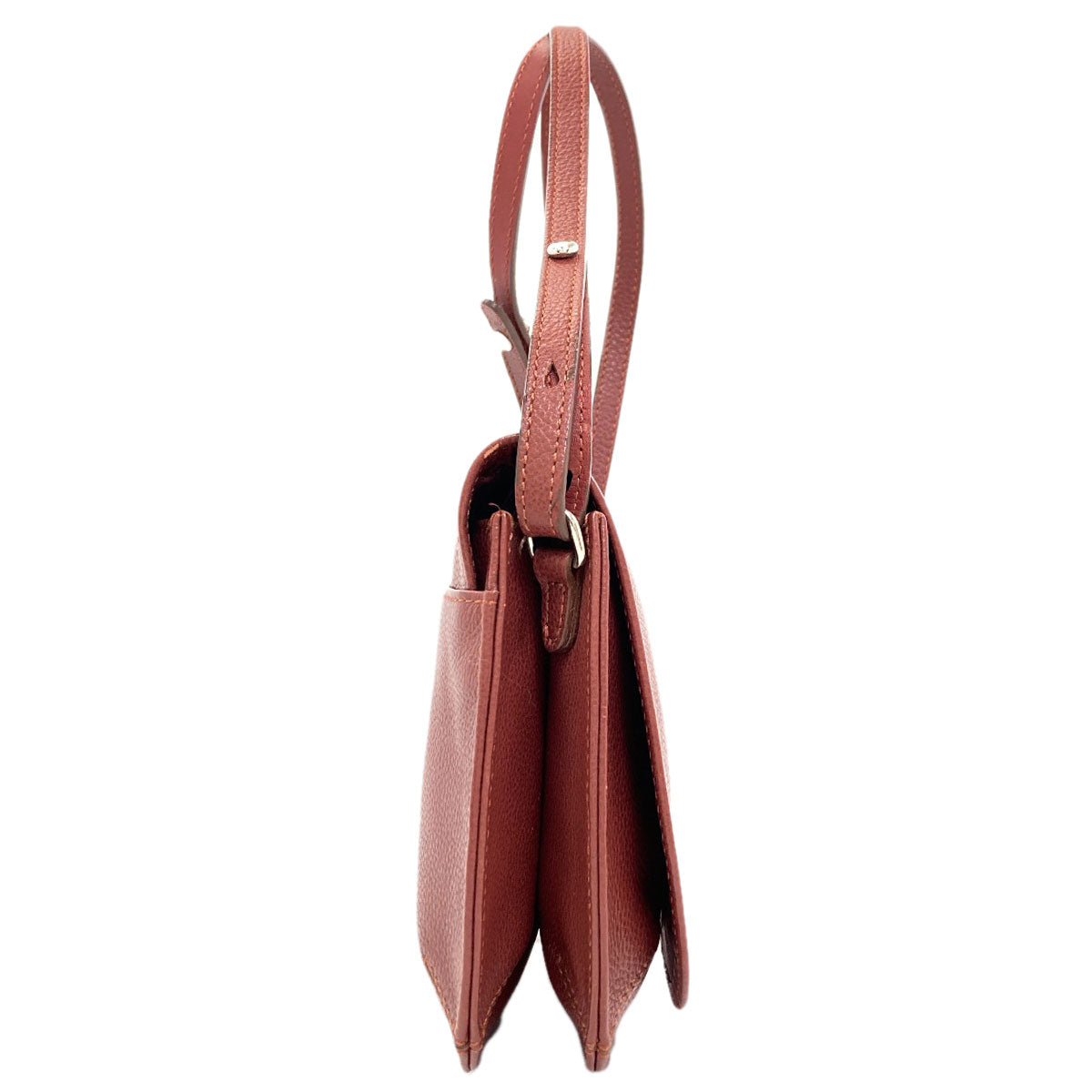 Longchamp logo Shoulder Bag Leather Ladies [Used]