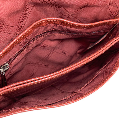 Longchamp logo Shoulder Bag Leather Ladies [Used]