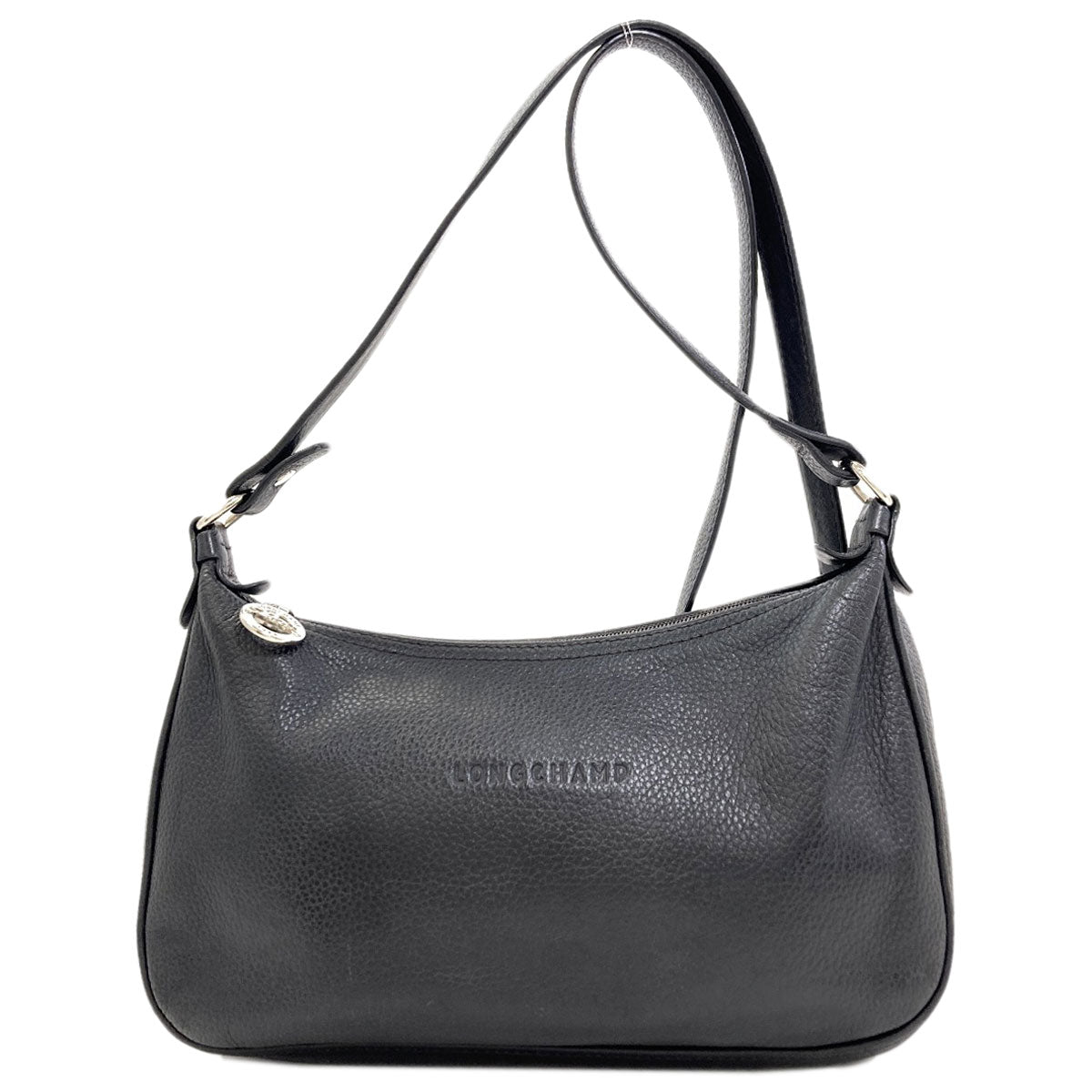 Longchamp logo Shoulder Bag Leather Ladies [Used]