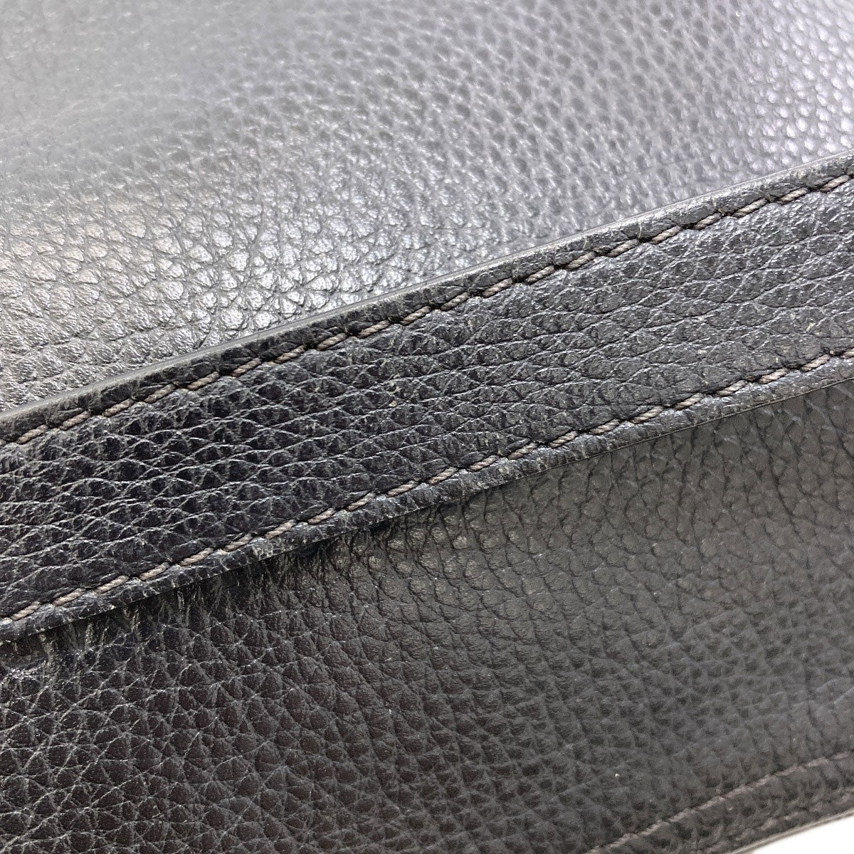 Longchamp logo Shoulder Bag Leather Ladies [Used]