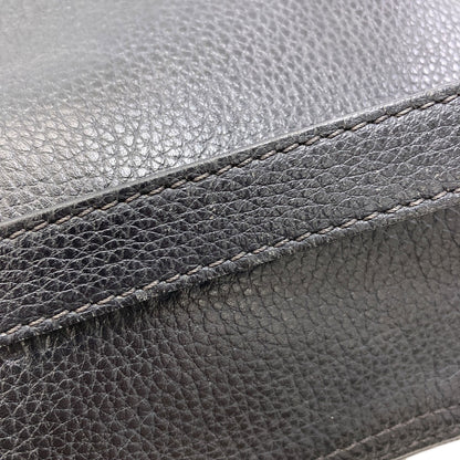 Longchamp logo Shoulder Bag Leather Ladies [Used]