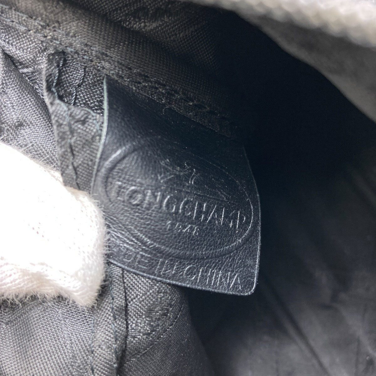 Longchamp logo Shoulder Bag Leather Ladies [Used]