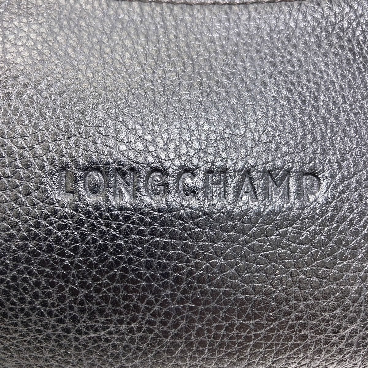 Longchamp logo Shoulder Bag Leather Ladies [Used]