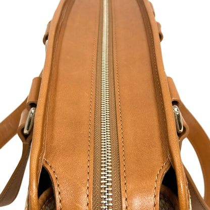 BURBERRY logo Handbag Raffia LeatherLadies [Used]