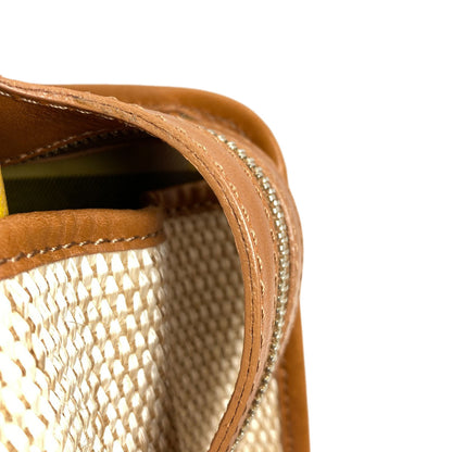 BURBERRY logo Handbag Raffia LeatherLadies [Used]