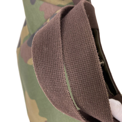 Herve Chapelier Boat-shaped tote camouflage pattern Handbag Canvas Ladies [Used]