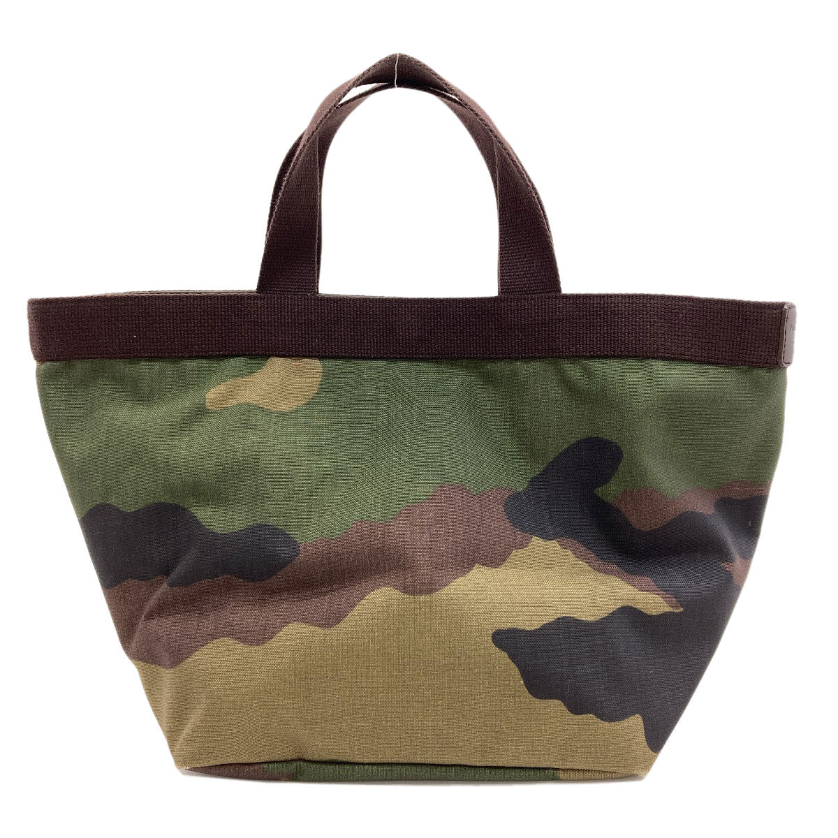 Herve Chapelier Boat-shaped tote camouflage pattern Handbag Canvas Ladies [Used]