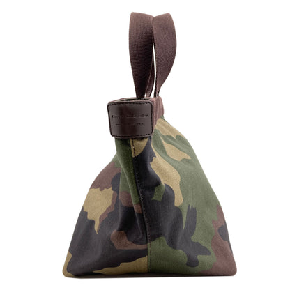 Herve Chapelier Boat-shaped tote camouflage pattern Handbag Canvas Ladies [Used]