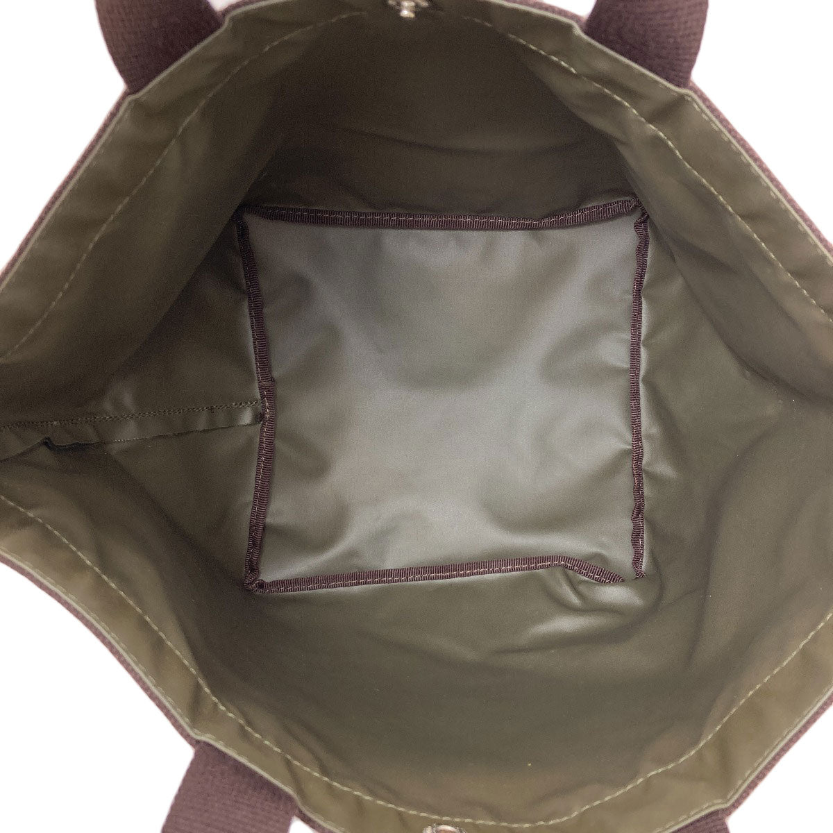 Herve Chapelier Boat-shaped tote camouflage pattern Handbag Canvas Ladies [Used]