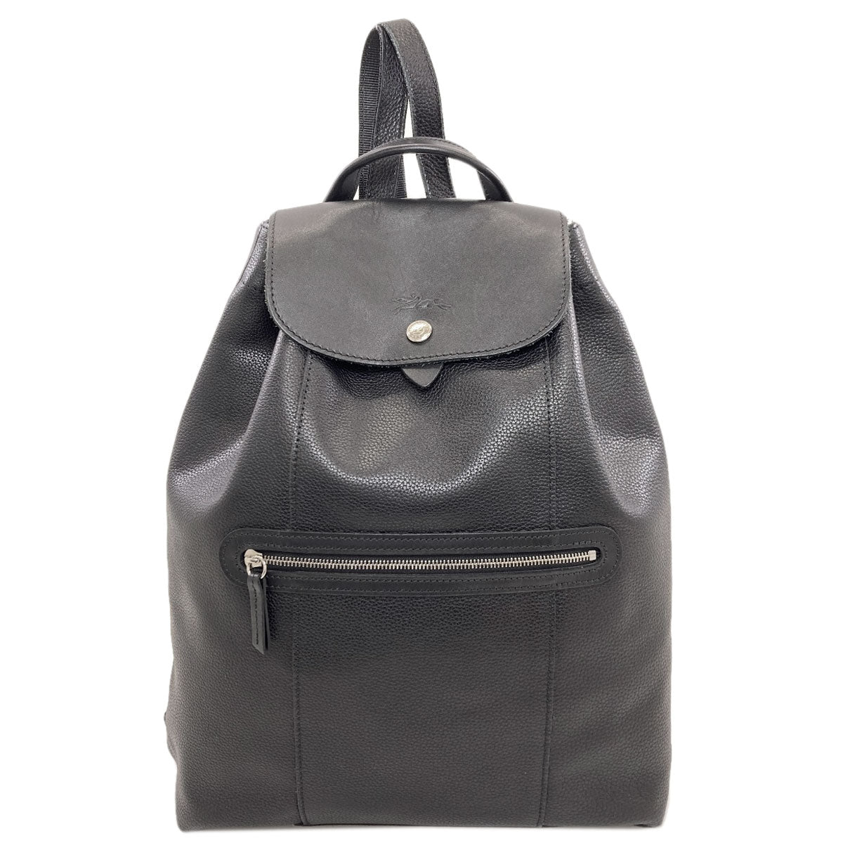 Longchamp logo Backpack Â· Daypack Leather Ladies [Used]