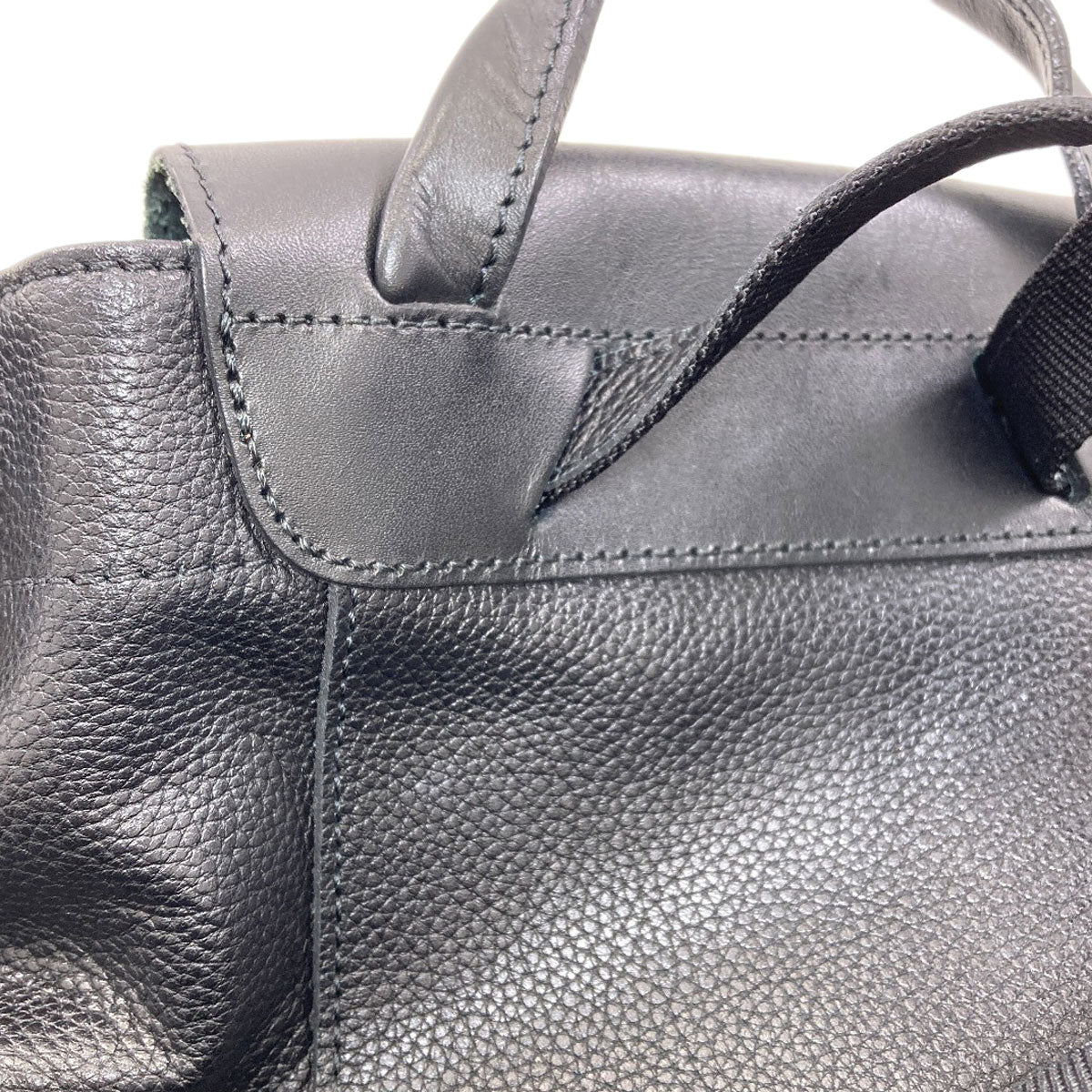 Longchamp logo Backpack Â· Daypack Leather Ladies [Used]