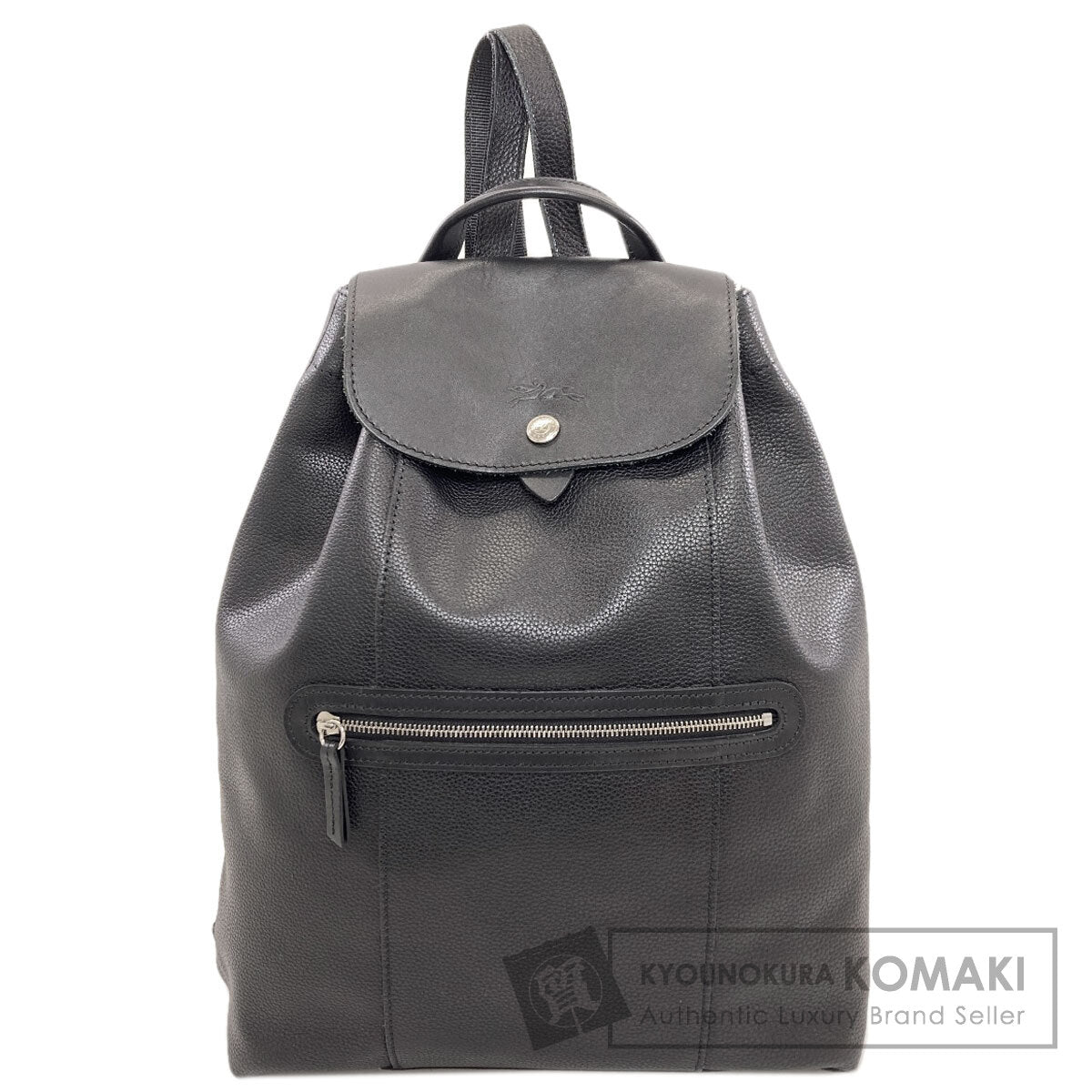 Longchamp logo Backpack Â· Daypack Leather Ladies [Used]