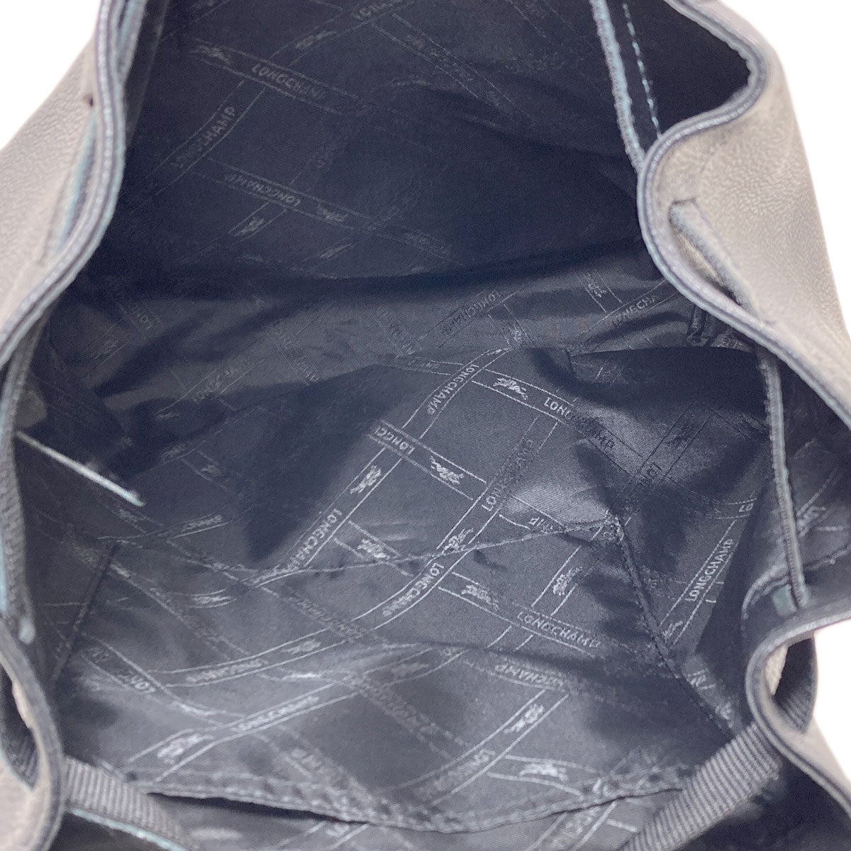 Longchamp logo Backpack Â· Daypack Leather Ladies [Used]