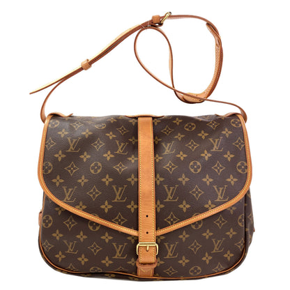 LOUIS VUITTON M40662 Saumur GM Tote Bag Monogram canvas Ladies [Used]