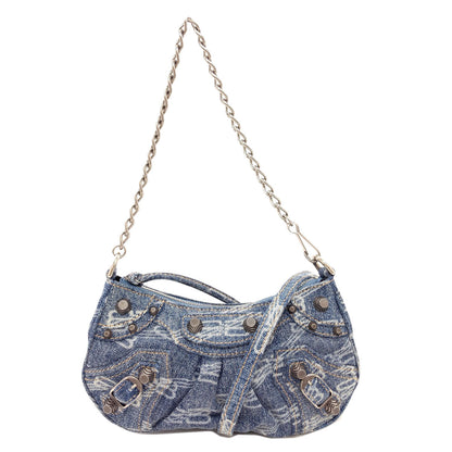 BALENCIAGA 695814 Le Cagol 2WAY Handbag Denim Ladies [Used]