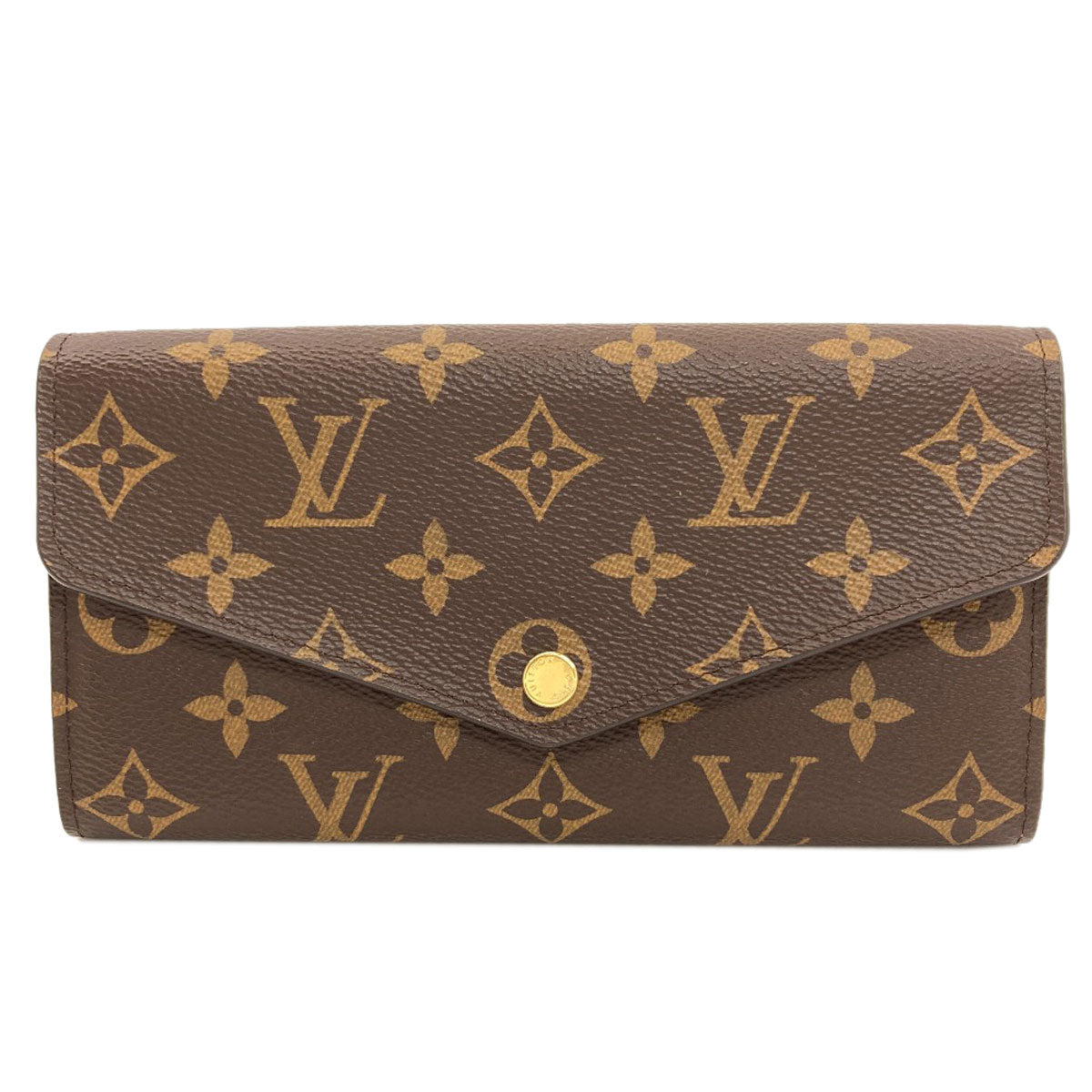 LOUIS VUITTON M60531 Portefeiulle Â· Sarah Long wallet (with coin pocket) Monogram canvas Ladies [Used]