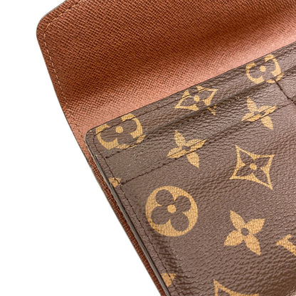 LOUIS VUITTON M60531 Portefeiulle Â· Sarah Long wallet (with coin pocket) Monogram canvas Ladies [Used]
