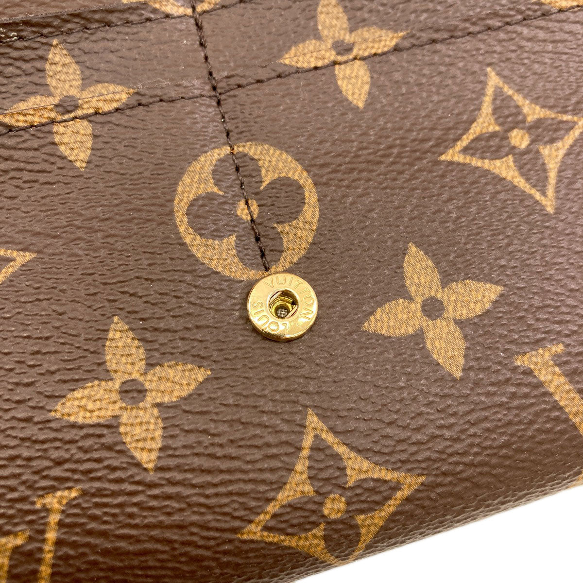 LOUIS VUITTON M60531 Portefeiulle Â· Sarah Long wallet (with coin pocket) Monogram canvas Ladies [Used]