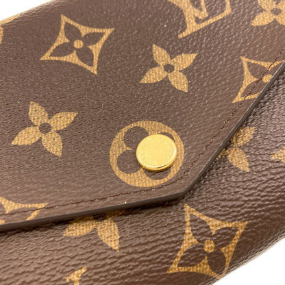 LOUIS VUITTON M60531 Portefeiulle Â· Sarah Long wallet (with coin pocket) Monogram canvas Ladies [Used]