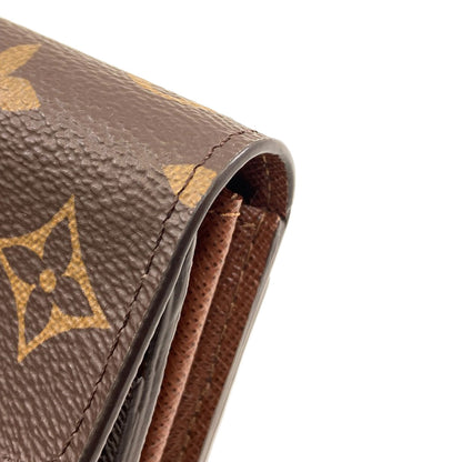 LOUIS VUITTON M60531 Portefeiulle Â· Sarah Long wallet (with coin pocket) Monogram canvas Ladies [Used]