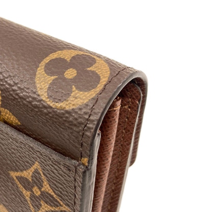 LOUIS VUITTON M60531 Portefeiulle Â· Sarah Long wallet (with coin pocket) Monogram canvas Ladies [Used]