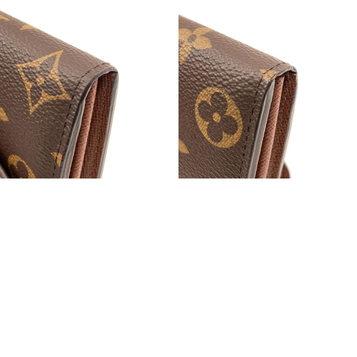 LOUIS VUITTON M60531 Portefeiulle Â· Sarah Long wallet (with coin pocket) Monogram canvas Ladies [Used]