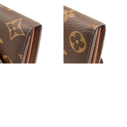 LOUIS VUITTON M60531 Portefeiulle Â· Sarah Long wallet (with coin pocket) Monogram canvas Ladies [Used]