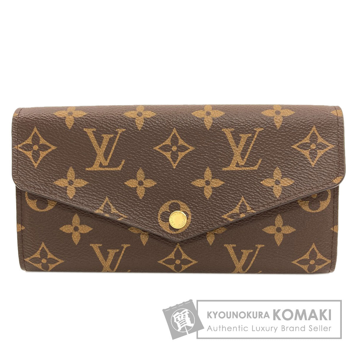 LOUIS VUITTON M60531 Portefeiulle Â· Sarah Long wallet (with coin pocket) Monogram canvas Ladies [Used]