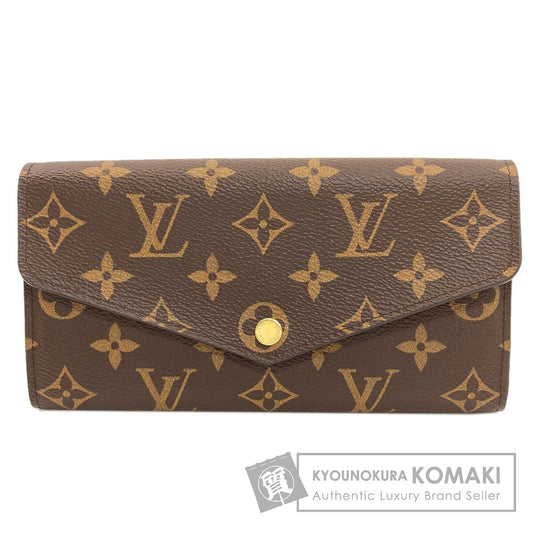 LOUIS VUITTON M60531 Portefeiulle Â· Sarah Long wallet (with coin pocket) Monogram canvas Ladies [Used]